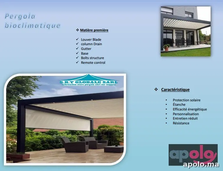 PERGOLA BIOCLIMATIQUE