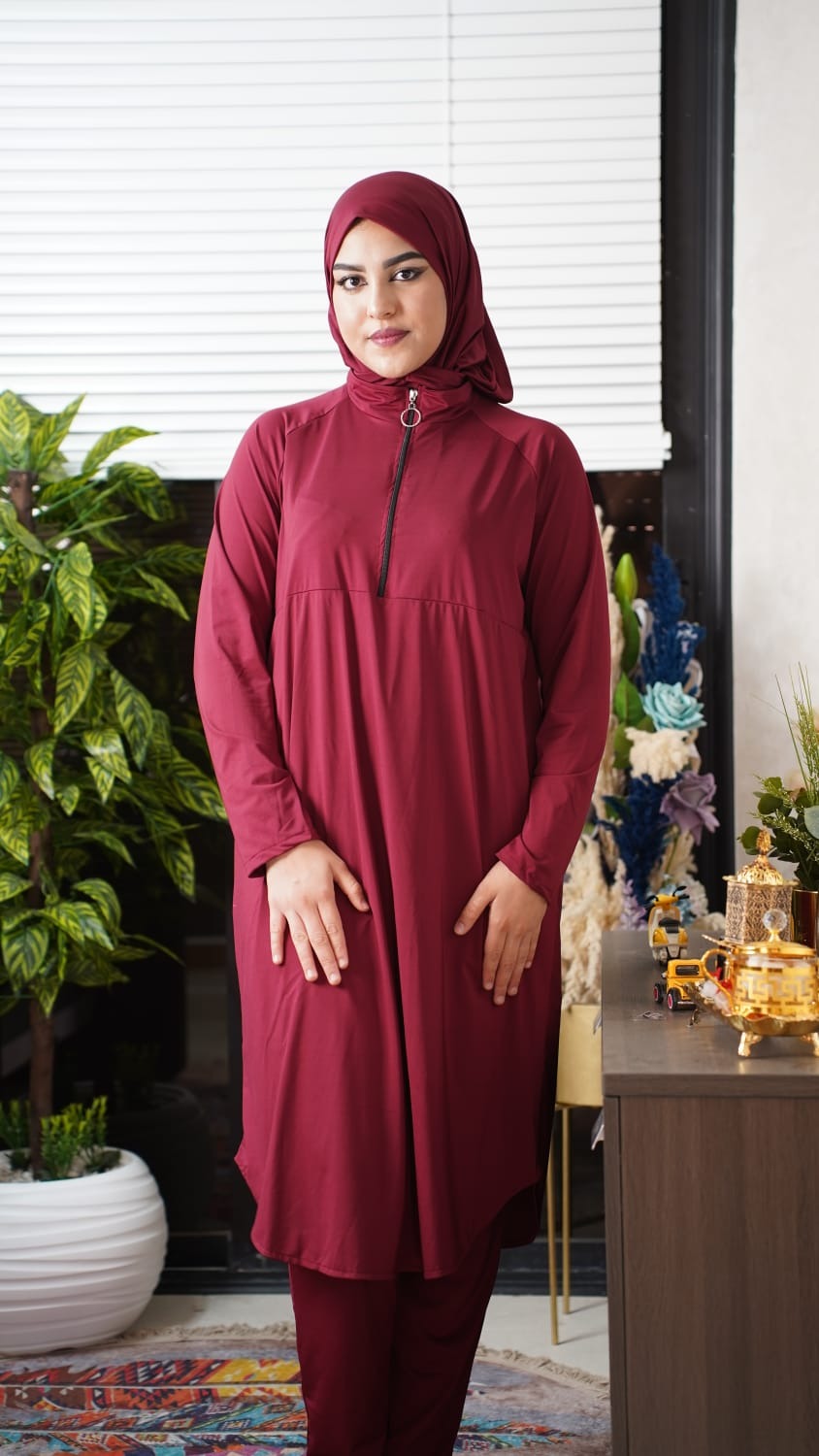 طقم تونك محتشم لسباحة 