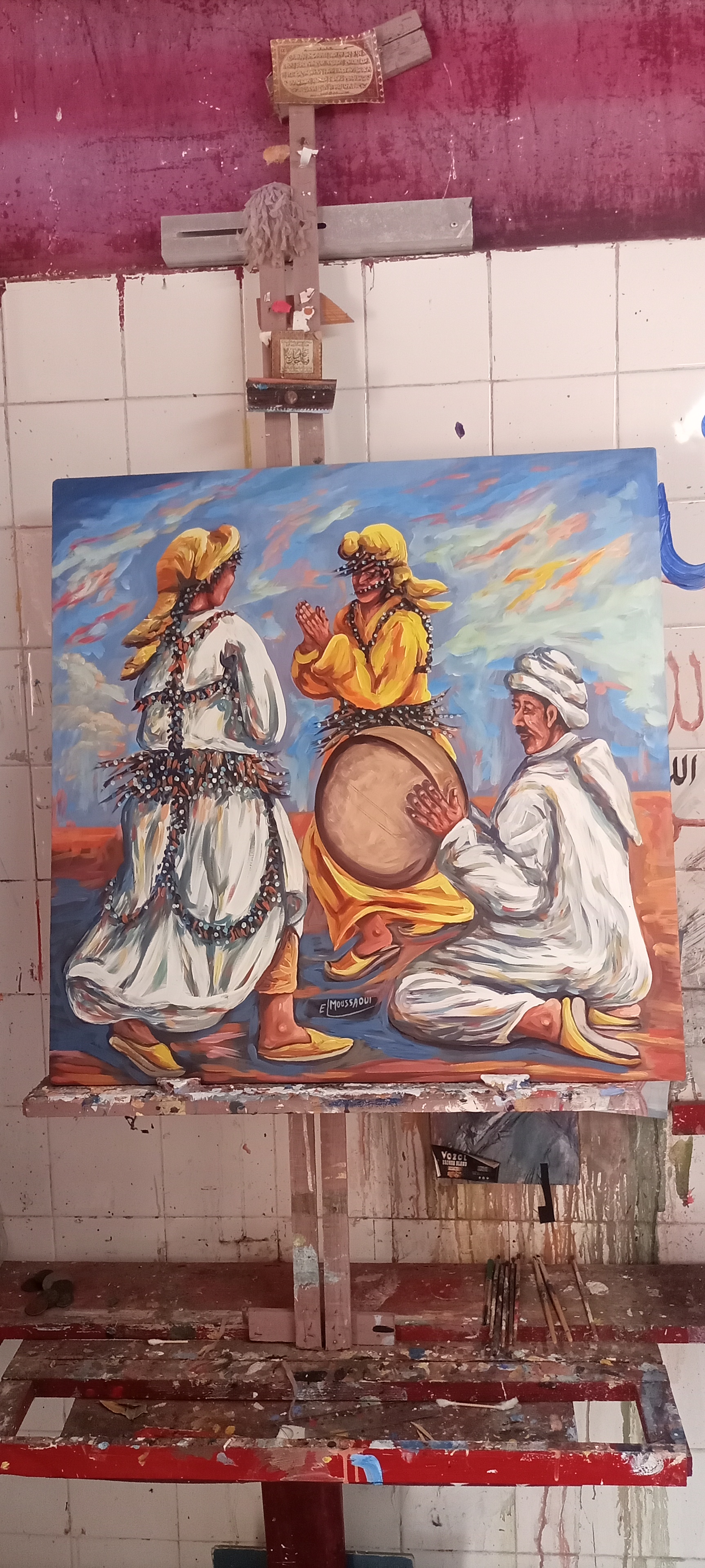 Tableau peinture sur toile 